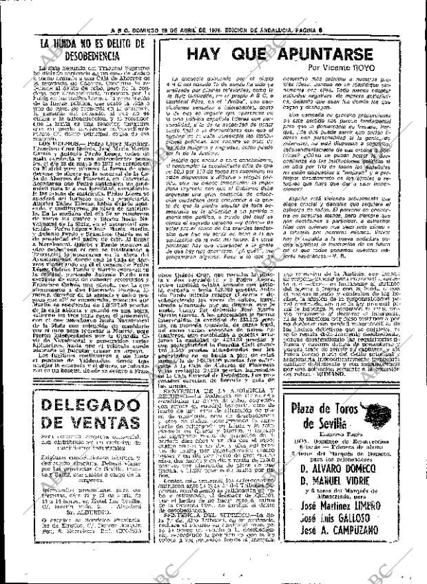 ABC SEVILLA 18-04-1976 página 38