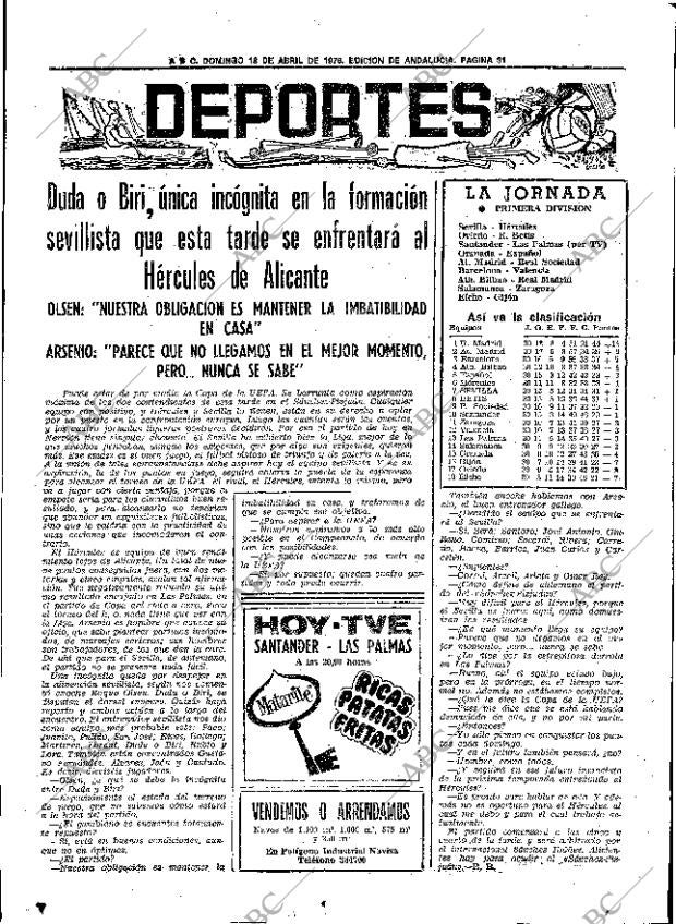 ABC SEVILLA 18-04-1976 página 61
