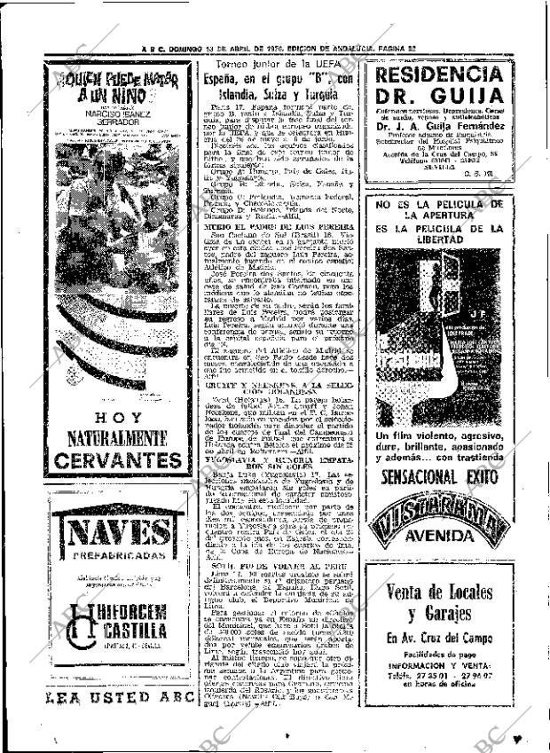 ABC SEVILLA 18-04-1976 página 62