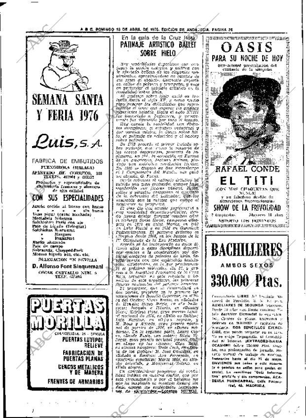 ABC SEVILLA 18-04-1976 página 66