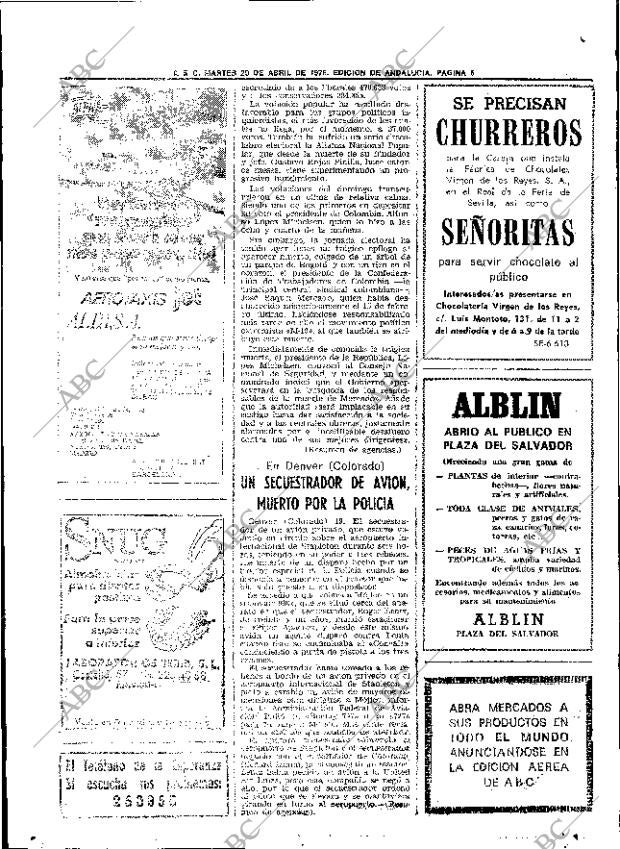 ABC SEVILLA 20-04-1976 página 20