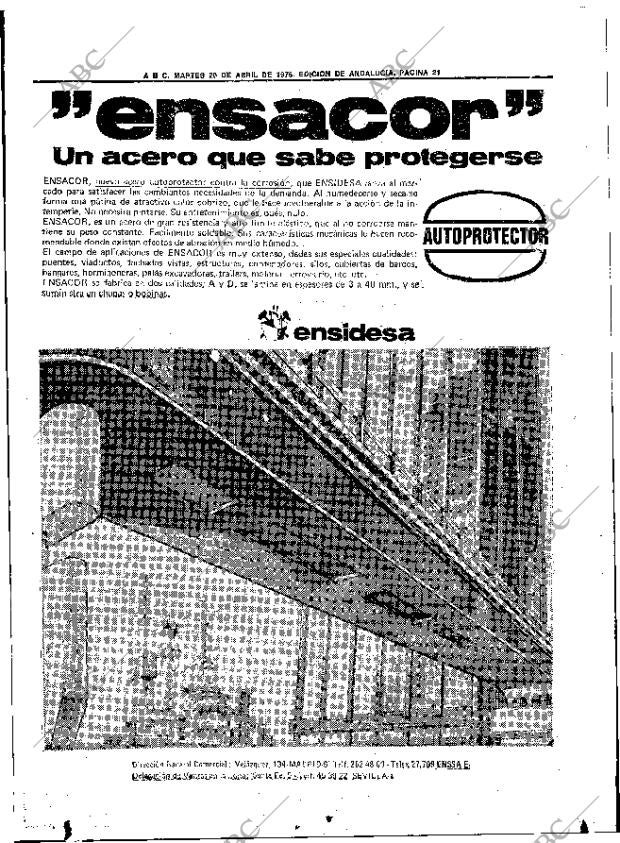 ABC SEVILLA 20-04-1976 página 35