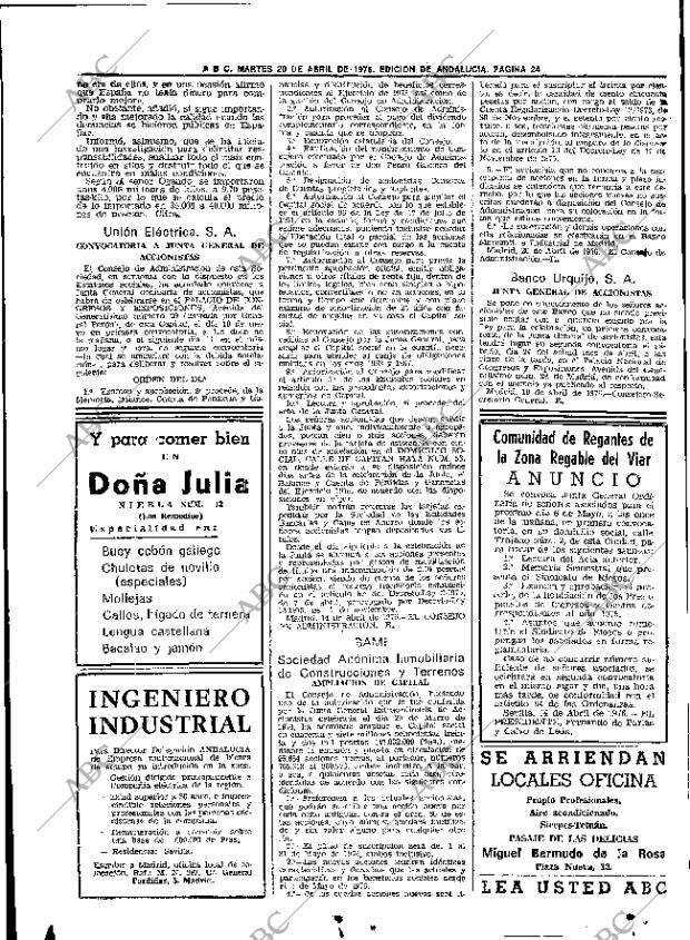 ABC SEVILLA 20-04-1976 página 38