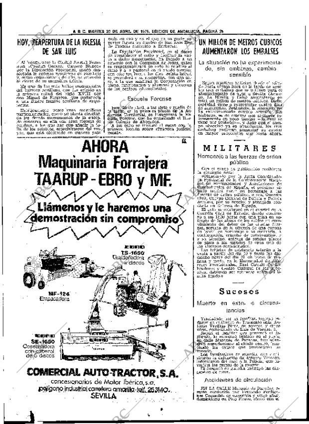ABC SEVILLA 20-04-1976 página 43
