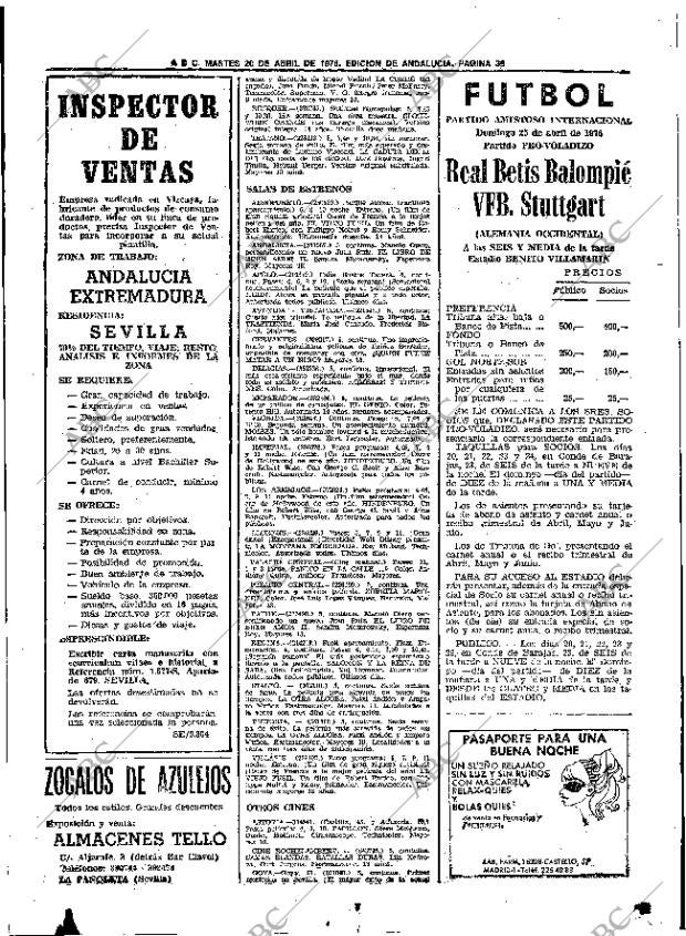 ABC SEVILLA 20-04-1976 página 53