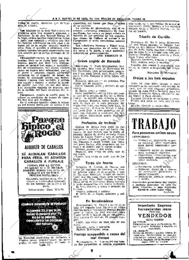ABC SEVILLA 20-04-1976 página 60