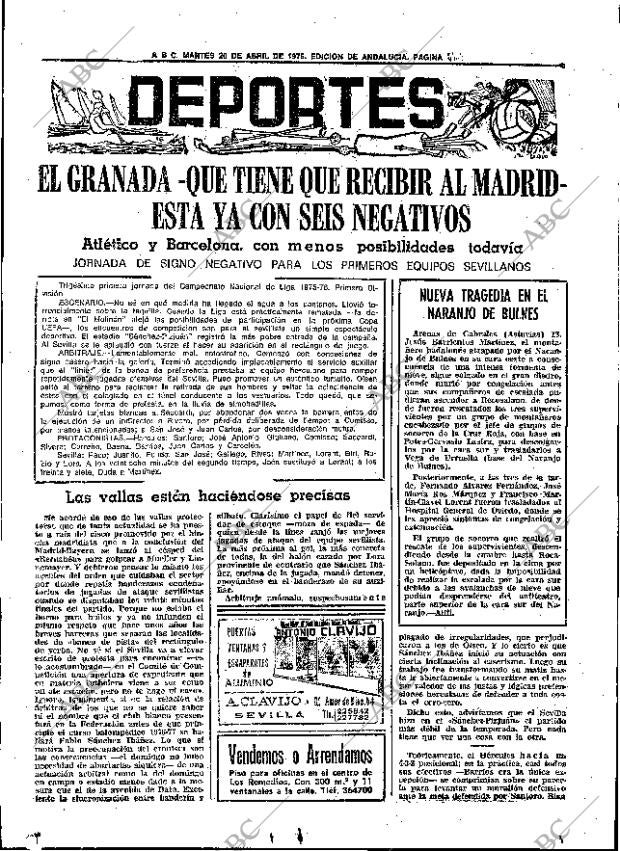 ABC SEVILLA 20-04-1976 página 63