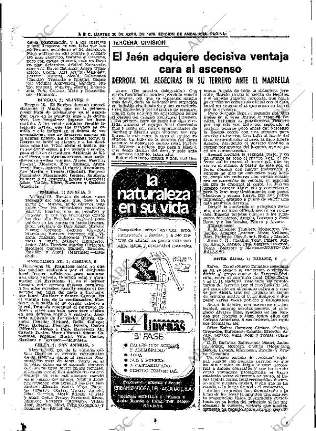 ABC SEVILLA 20-04-1976 página 71