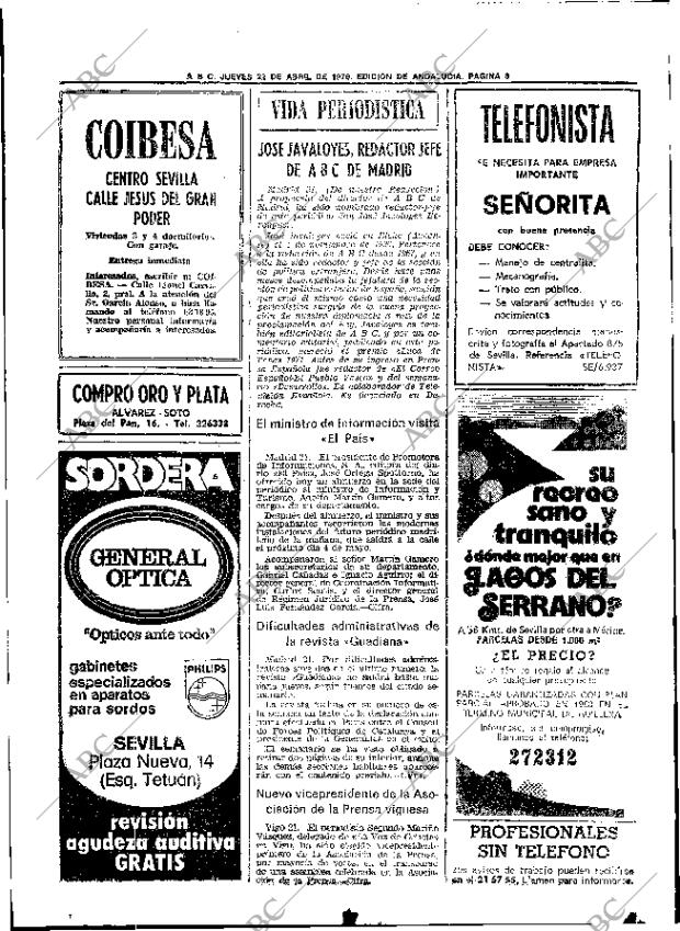 ABC SEVILLA 22-04-1976 página 22