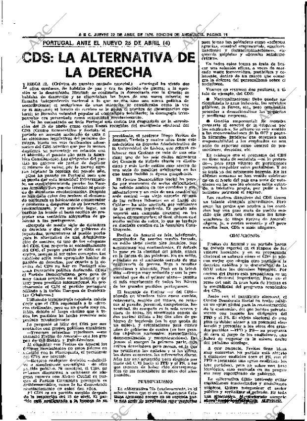 ABC SEVILLA 22-04-1976 página 25