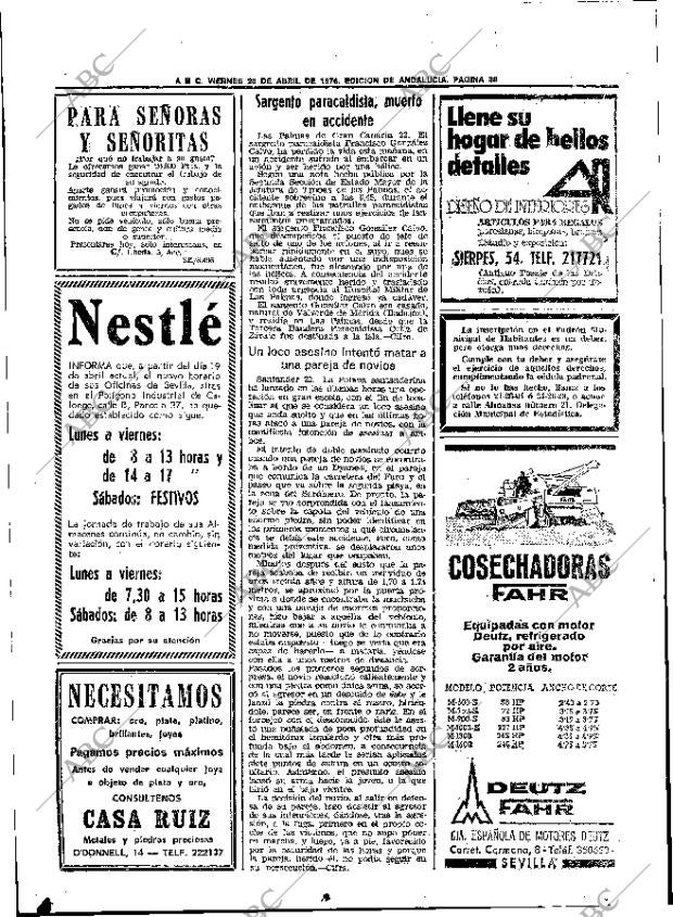 ABC SEVILLA 23-04-1976 página 68