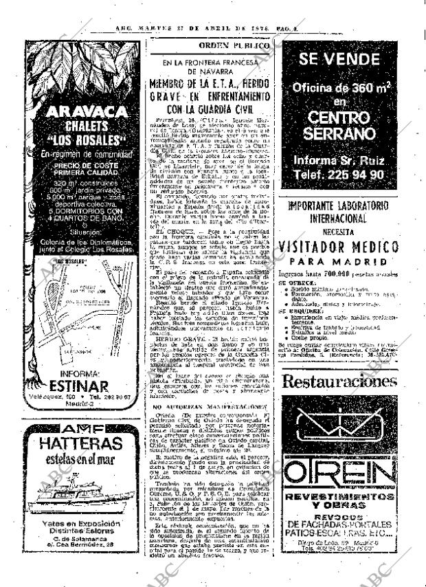 ABC MADRID 27-04-1976 página 25