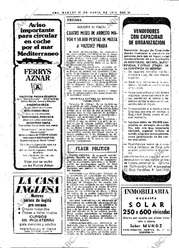 ABC MADRID 27-04-1976 página 32