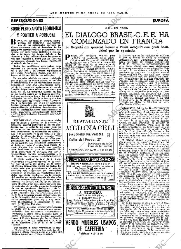 ABC MADRID 27-04-1976 página 41