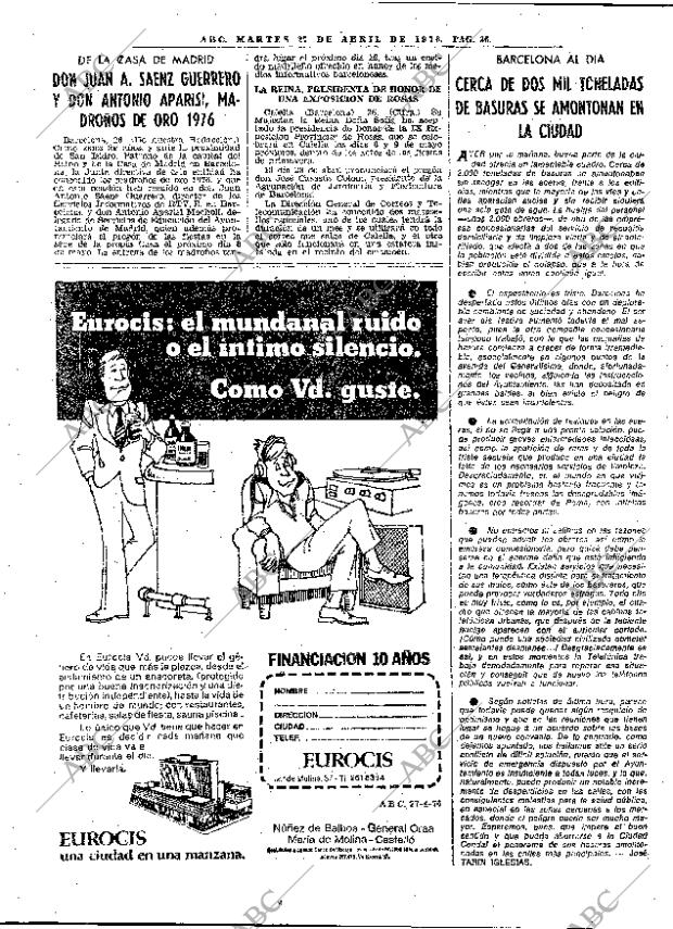 ABC MADRID 27-04-1976 página 52