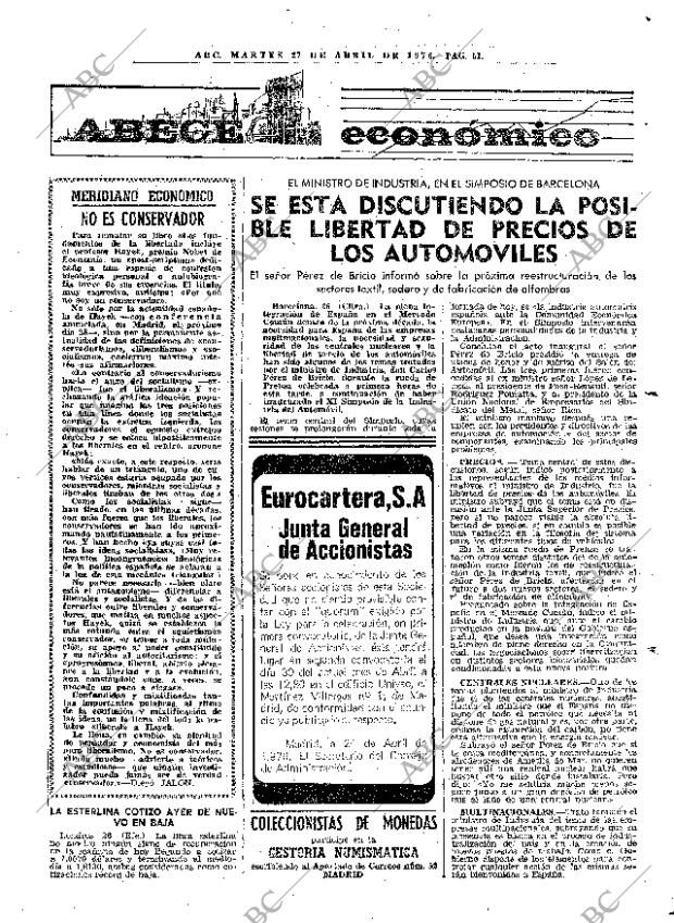 ABC MADRID 27-04-1976 página 67