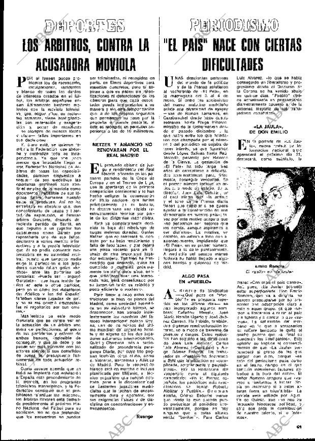 BLANCO Y NEGRO MADRID 08-05-1976 página 61