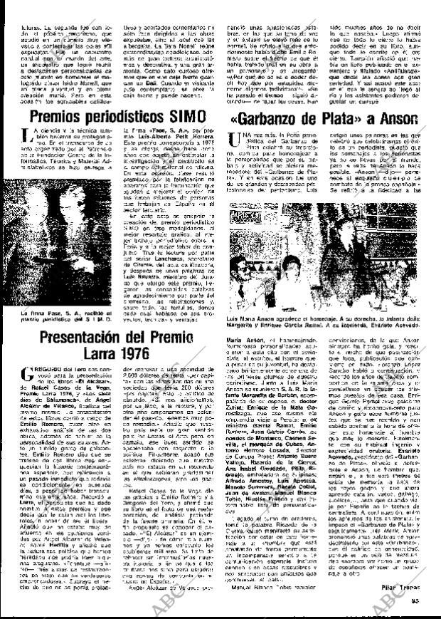BLANCO Y NEGRO MADRID 08-05-1976 página 85