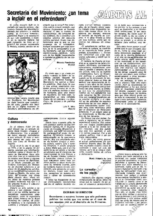 BLANCO Y NEGRO MADRID 22-05-1976 página 12