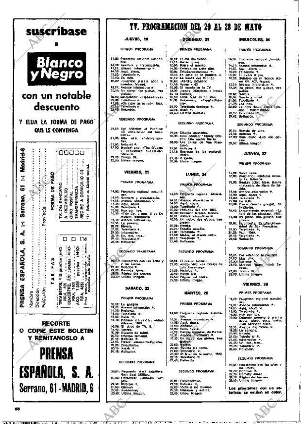 BLANCO Y NEGRO MADRID 22-05-1976 página 68