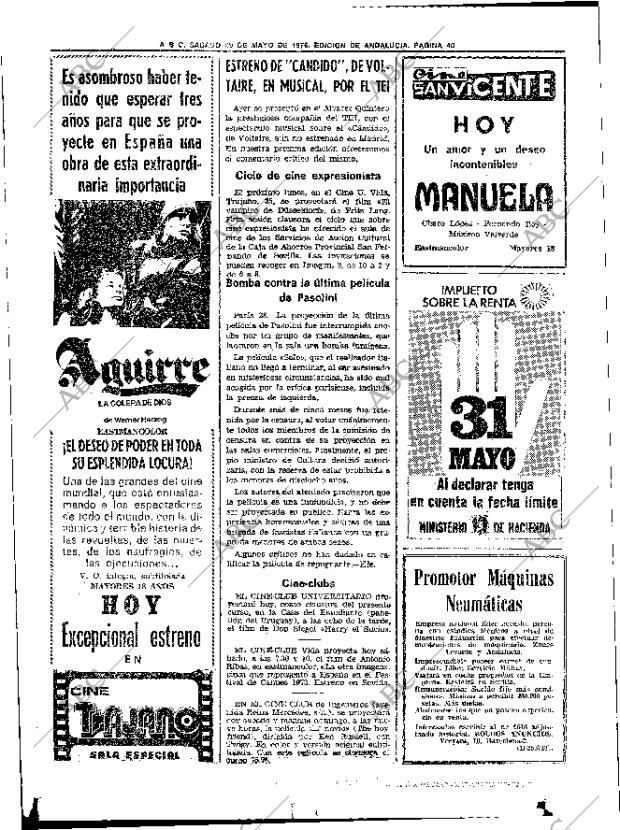 ABC SEVILLA 29-05-1976 página 70