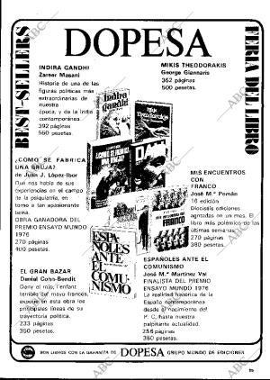 BLANCO Y NEGRO MADRID 29-05-1976 página 85