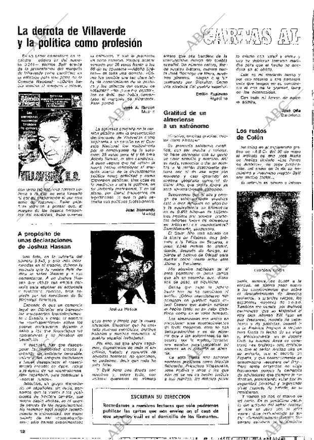 BLANCO Y NEGRO MADRID 12-06-1976 página 12
