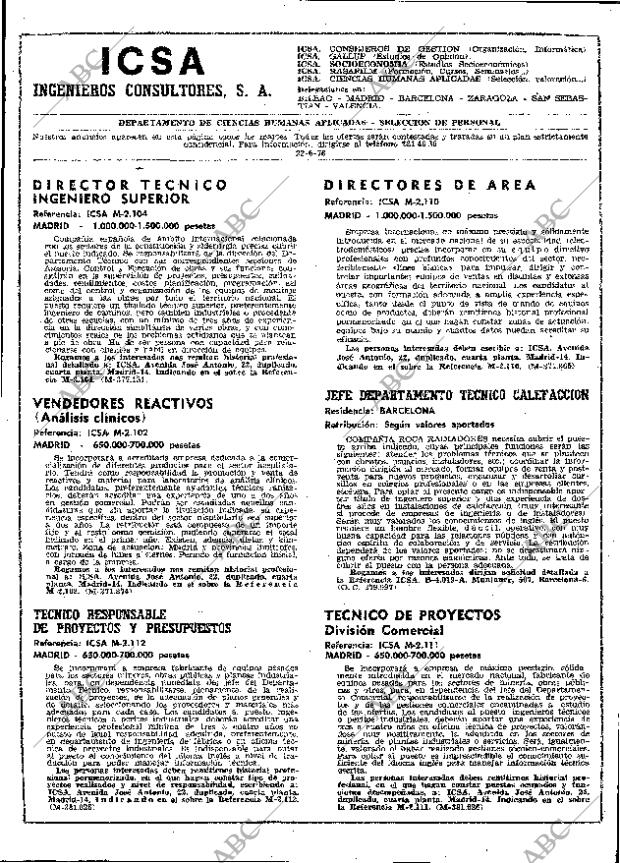 ABC MADRID 22-06-1976 página 22