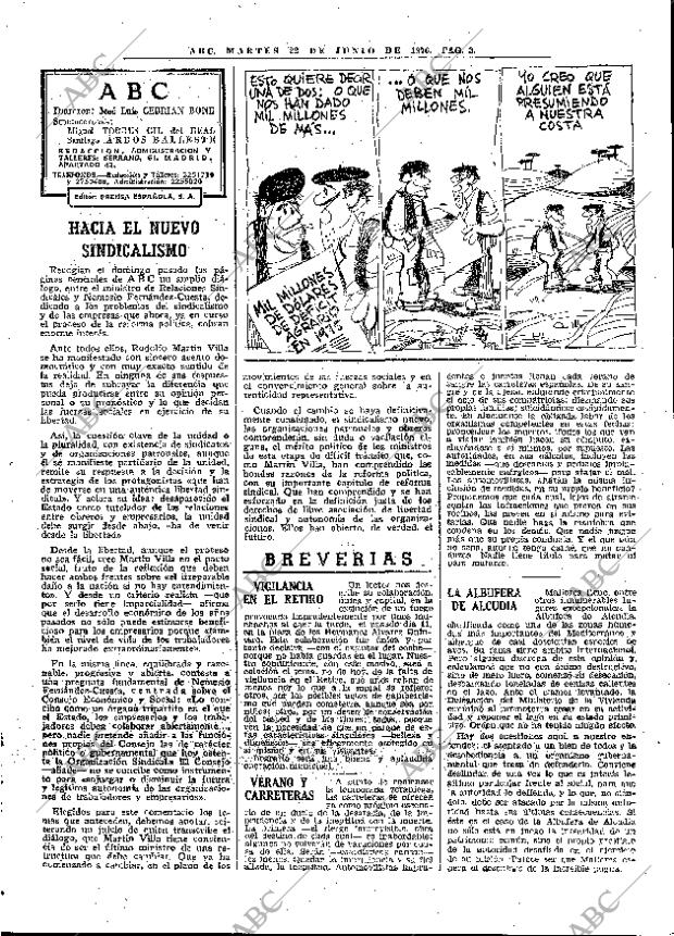 ABC MADRID 22-06-1976 página 27