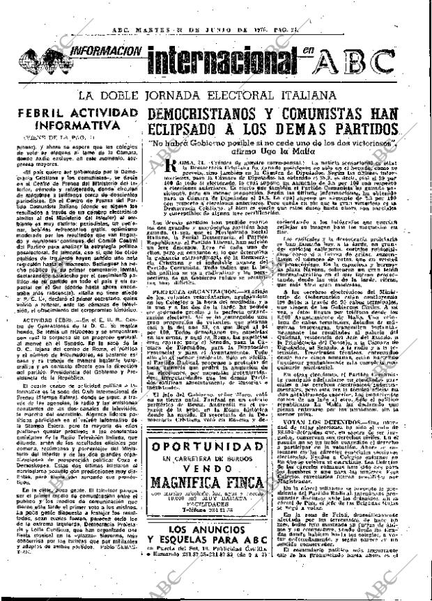 ABC MADRID 22-06-1976 página 45