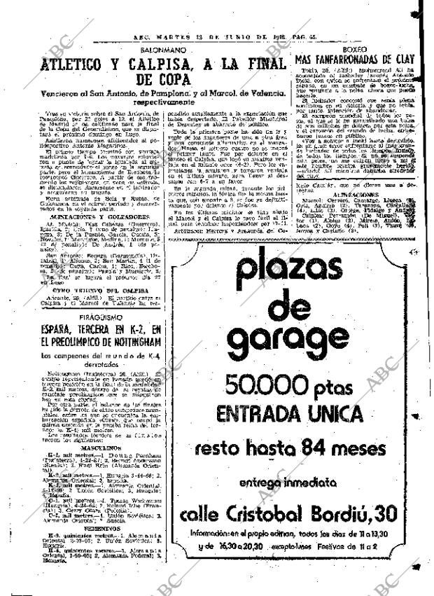 ABC MADRID 22-06-1976 página 89