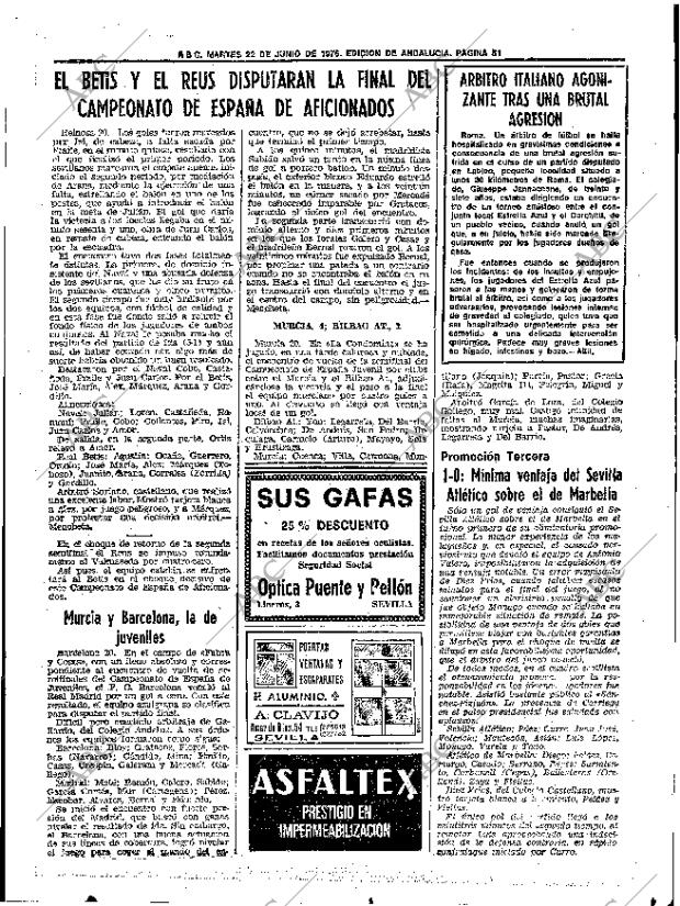 ABC SEVILLA 22-06-1976 página 81