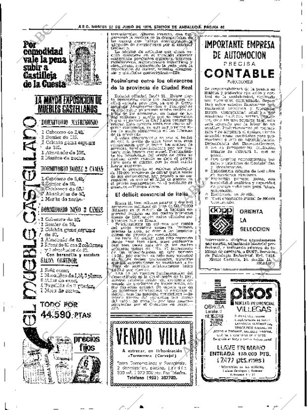 ABC SEVILLA 22-06-1976 página 90