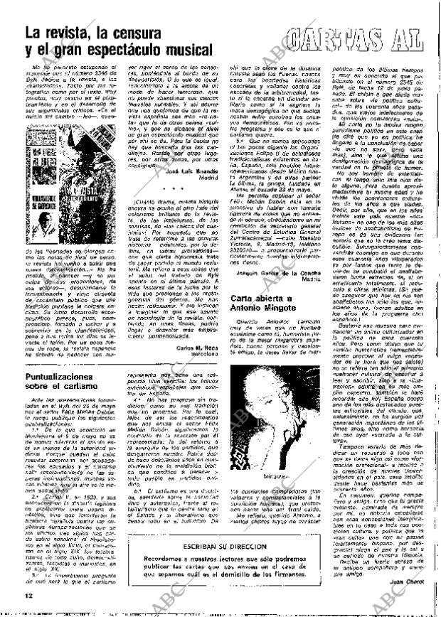 BLANCO Y NEGRO MADRID 26-06-1976 página 12