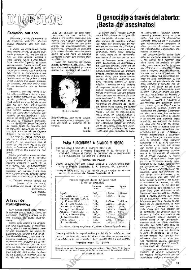 BLANCO Y NEGRO MADRID 26-06-1976 página 13