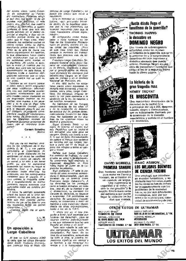 BLANCO Y NEGRO MADRID 26-06-1976 página 15