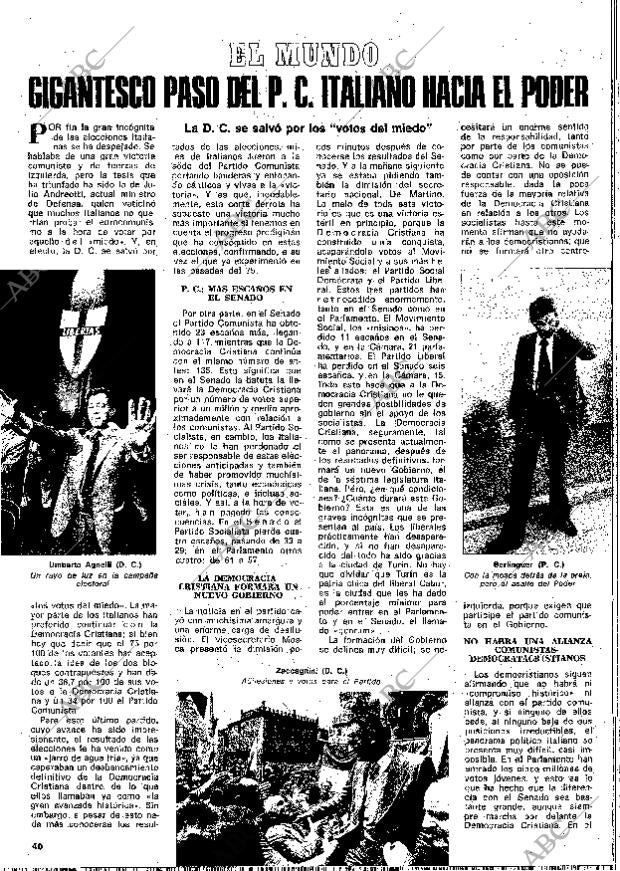 BLANCO Y NEGRO MADRID 26-06-1976 página 40