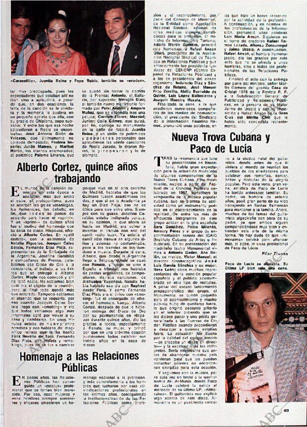 BLANCO Y NEGRO MADRID 26-06-1976 página 49