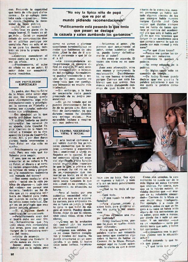 BLANCO Y NEGRO MADRID 26-06-1976 página 52