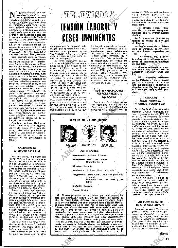 BLANCO Y NEGRO MADRID 26-06-1976 página 71