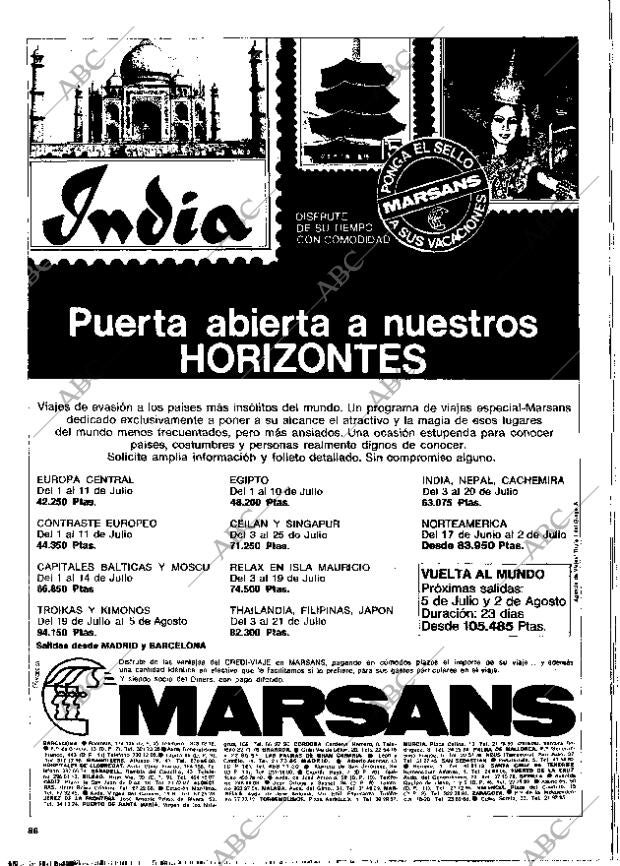 BLANCO Y NEGRO MADRID 26-06-1976 página 86