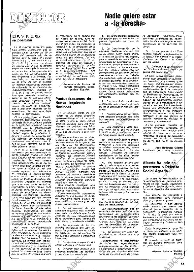BLANCO Y NEGRO MADRID 03-07-1976 página 13