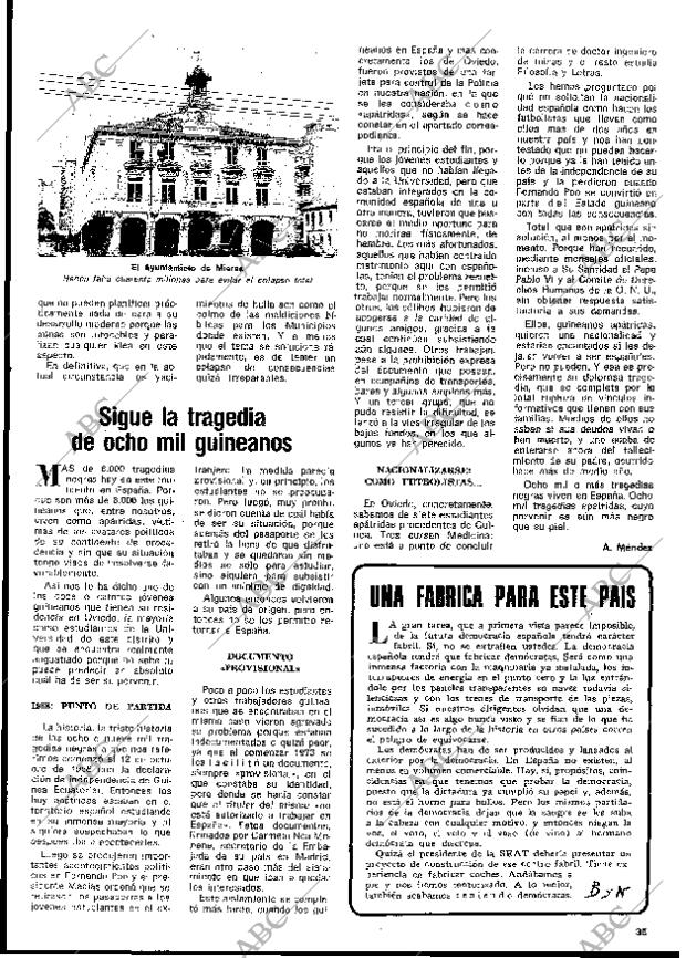 BLANCO Y NEGRO MADRID 03-07-1976 página 35