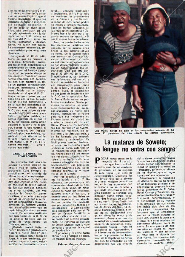 BLANCO Y NEGRO MADRID 03-07-1976 página 43