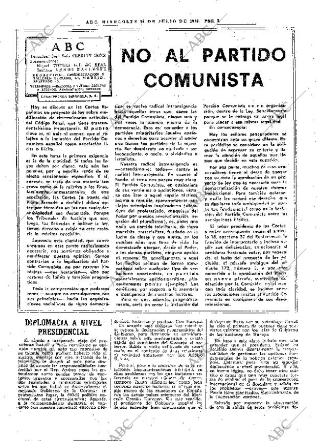 ABC MADRID 14-07-1976 página 15