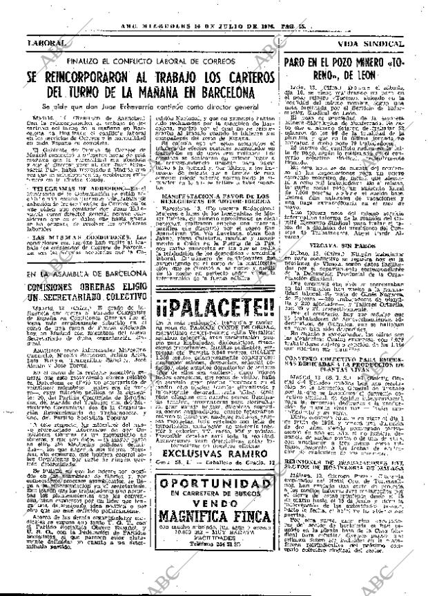 ABC MADRID 14-07-1976 página 27