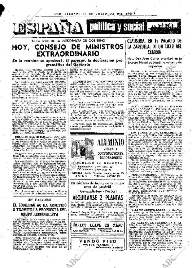 ABC MADRID 16-07-1976 página 19