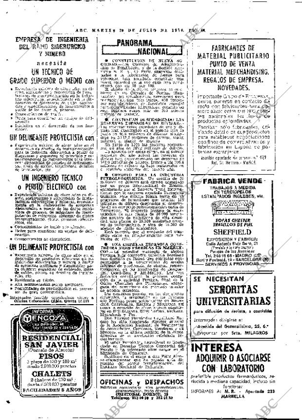 ABC MADRID 20-07-1976 página 58