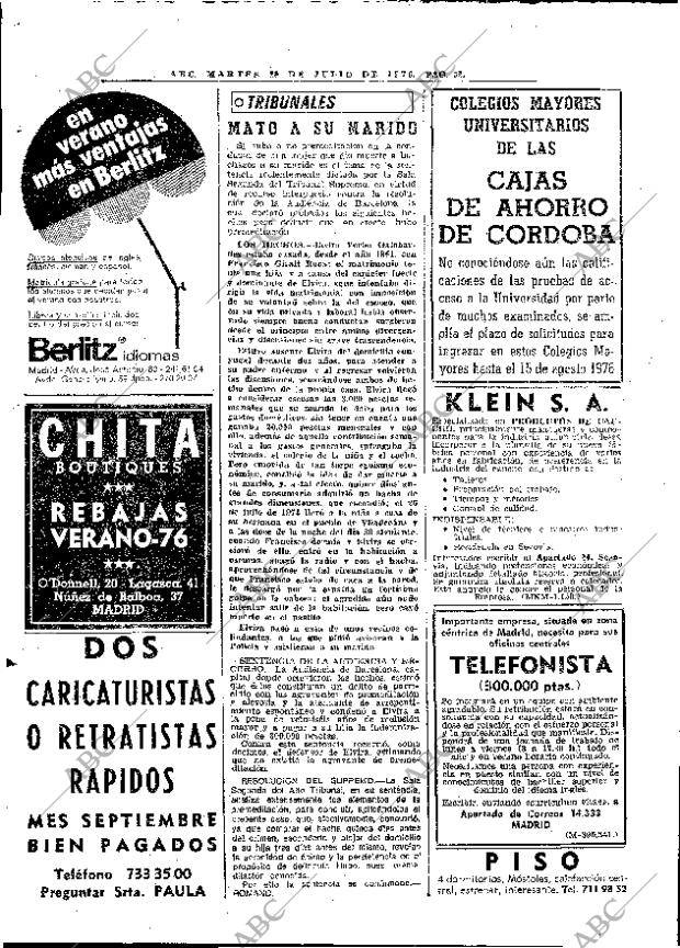 ABC MADRID 20-07-1976 página 64