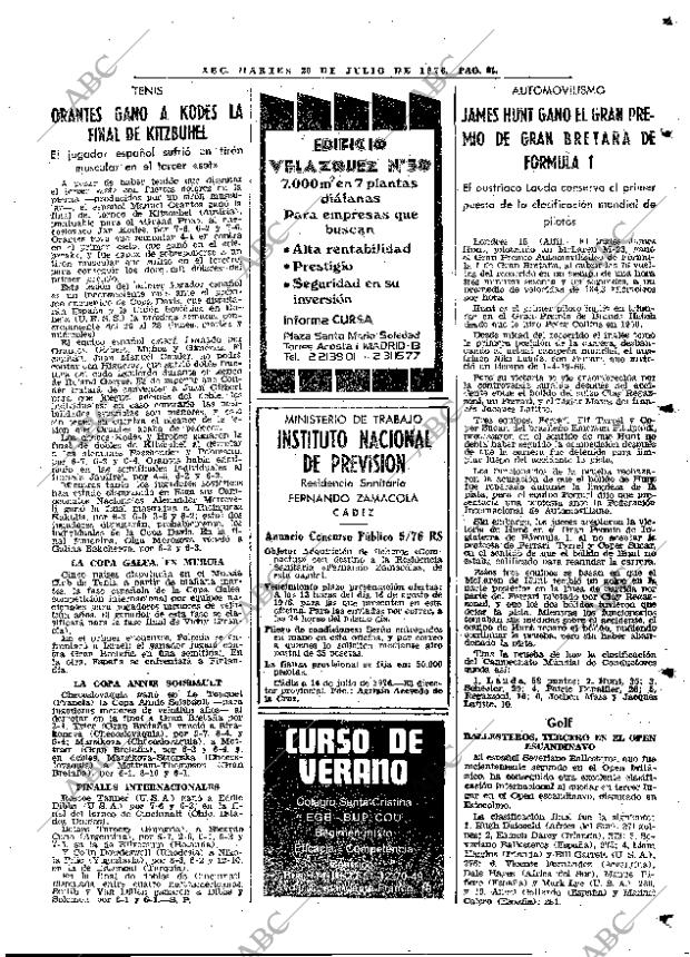 ABC MADRID 20-07-1976 página 73